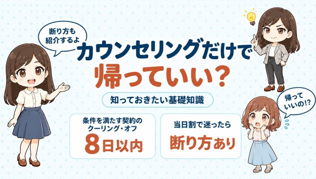 カウンセリングだけで帰ってよいか