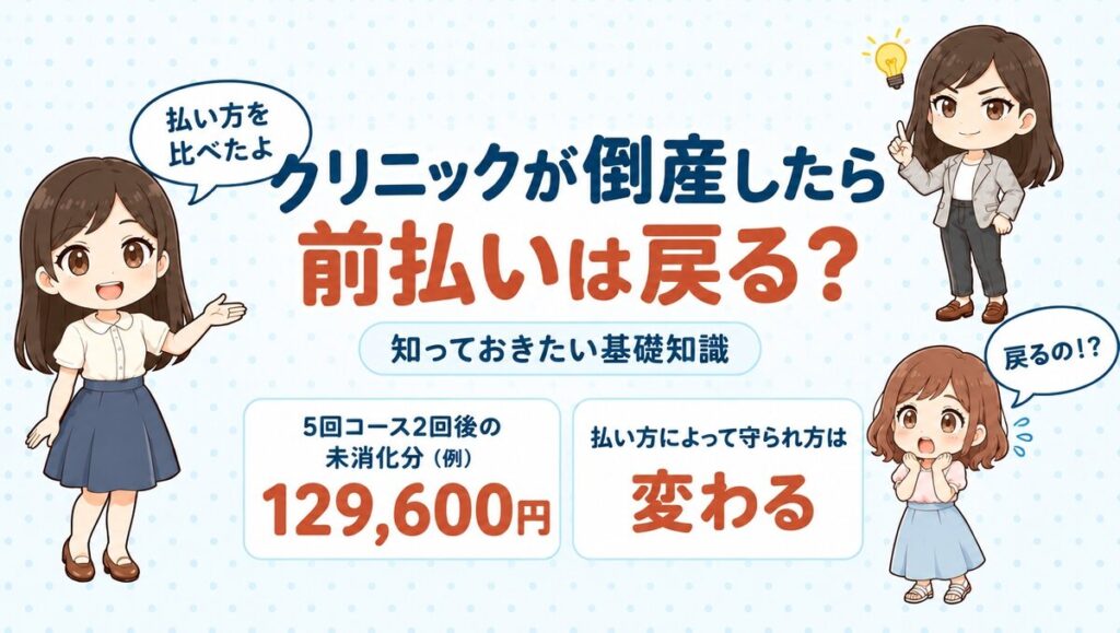 クリニック倒産時の前払いの扱い