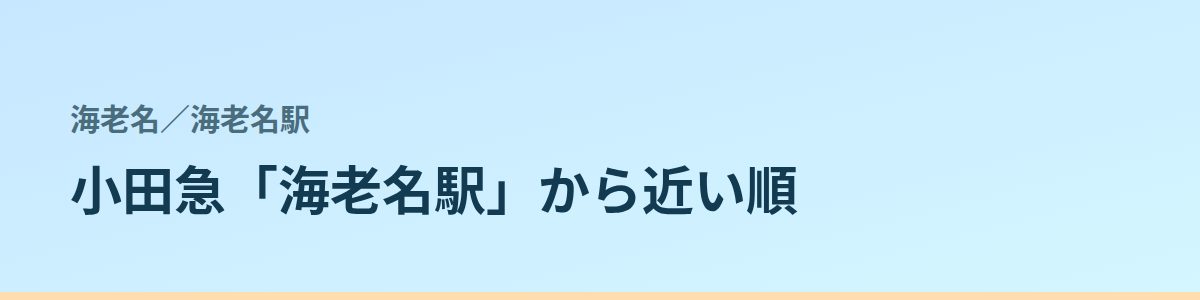 海老名駅の都度払い