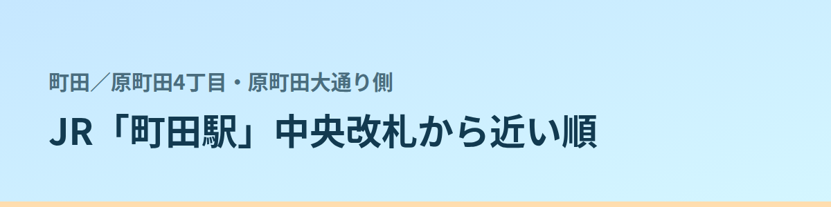 原町田4丁目・原町田大通り側の都度払い