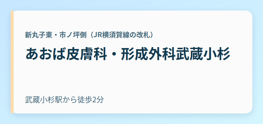 あおば皮膚科・形成外科武蔵小杉