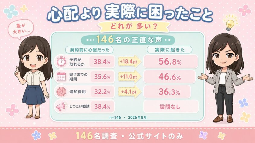 医療脱毛で後悔しないために｜契約経験者146名の費用と予約の実態