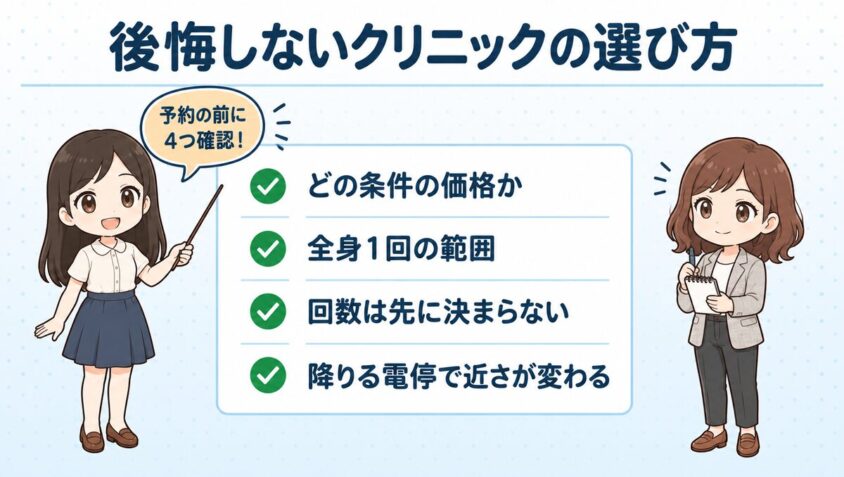 後悔しないクリニックの選び方