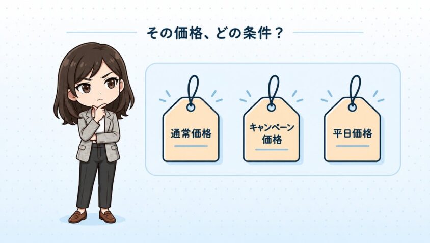 広島で差が出るのはどの条件の価格か