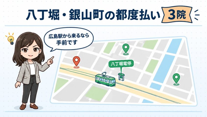 八丁堀・銀山町の都度払い