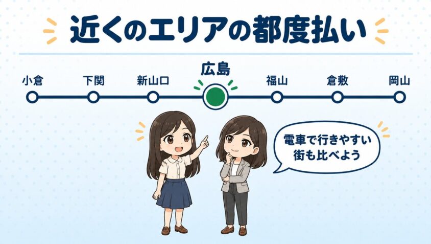 近くのエリアの都度払い