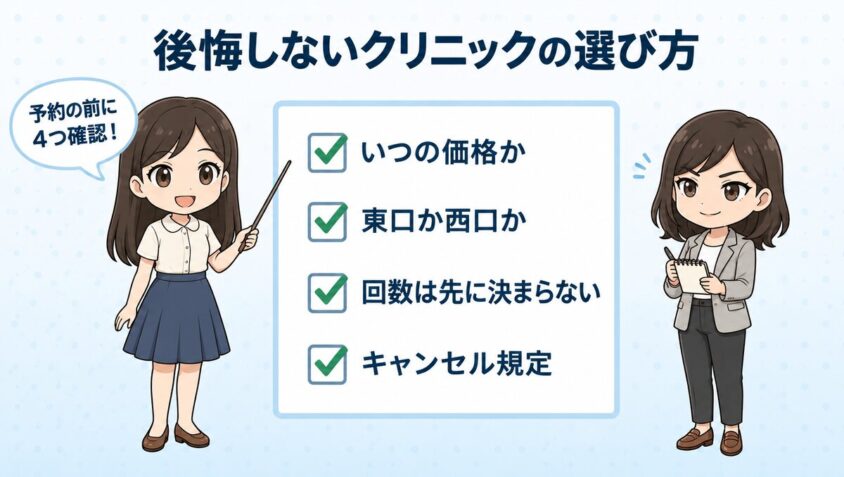後悔しないクリニックの選び方