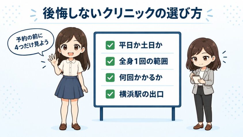 後悔しないクリニックの選び方