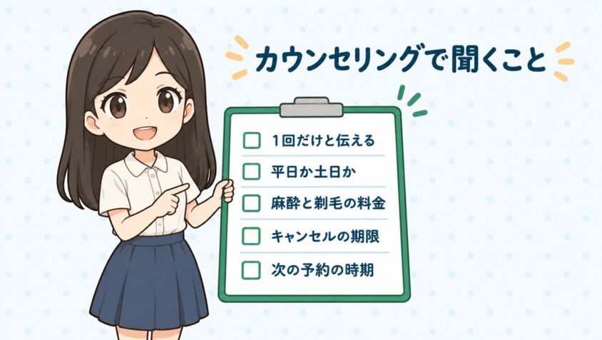 カウンセリングで聞くことチェックリスト