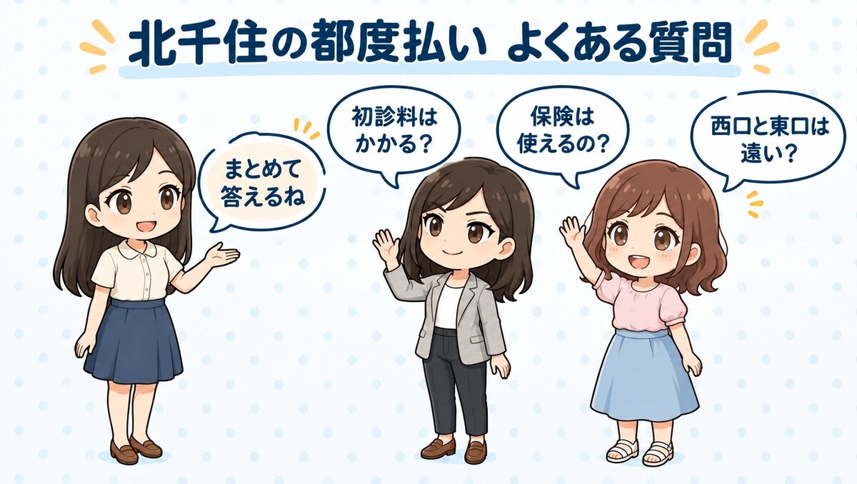 北千住の都度払いのよくある質問