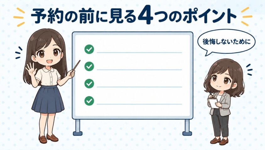 熊本で予約の前に見ておきたい4つのポイント