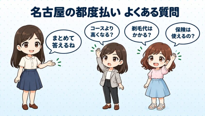 名古屋の都度払いのよくある質問