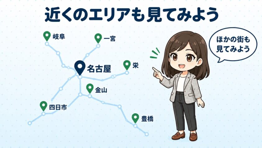 名古屋の近くのエリアの都度払い
