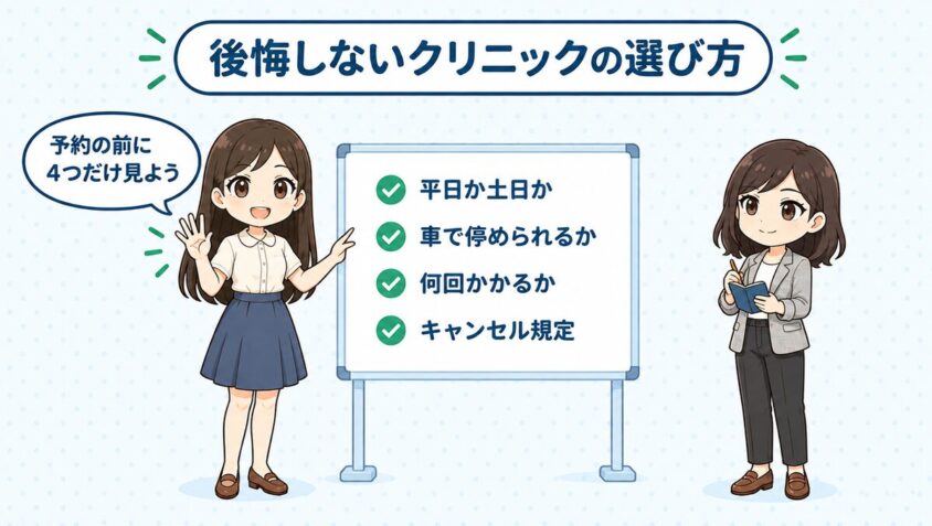 後悔しないクリニックの選び方
