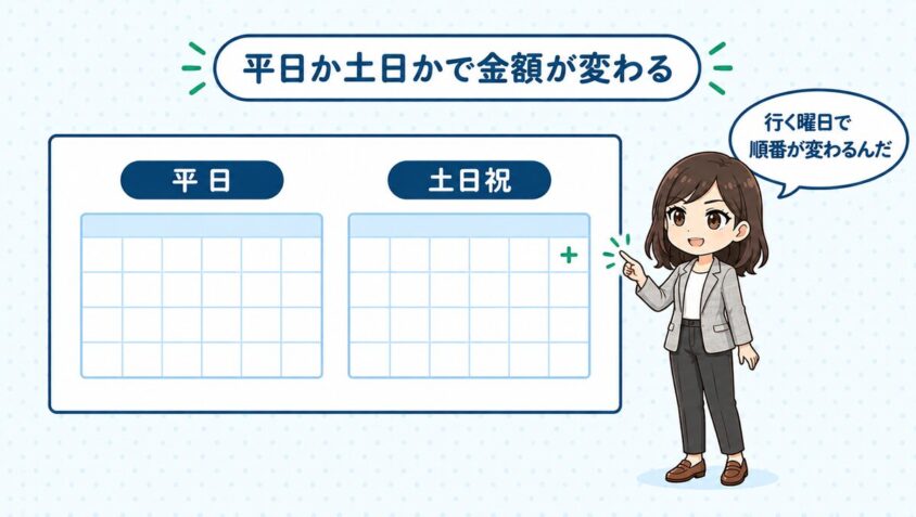 沖縄で差が出るのは平日か土日か
