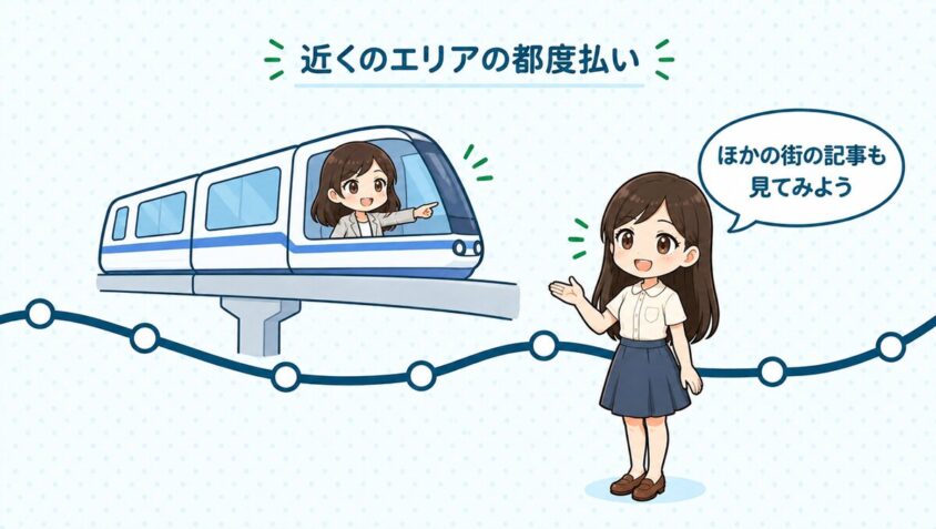 近くのエリアの都度払い