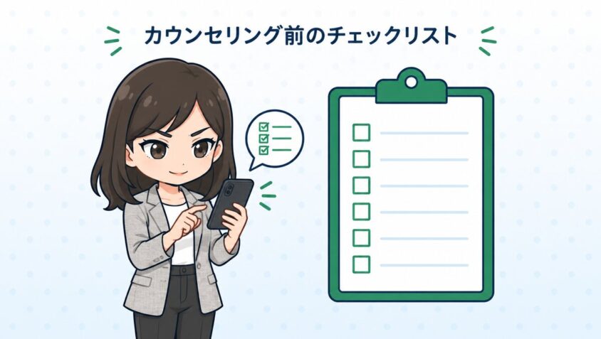 カウンセリング前のチェックリスト