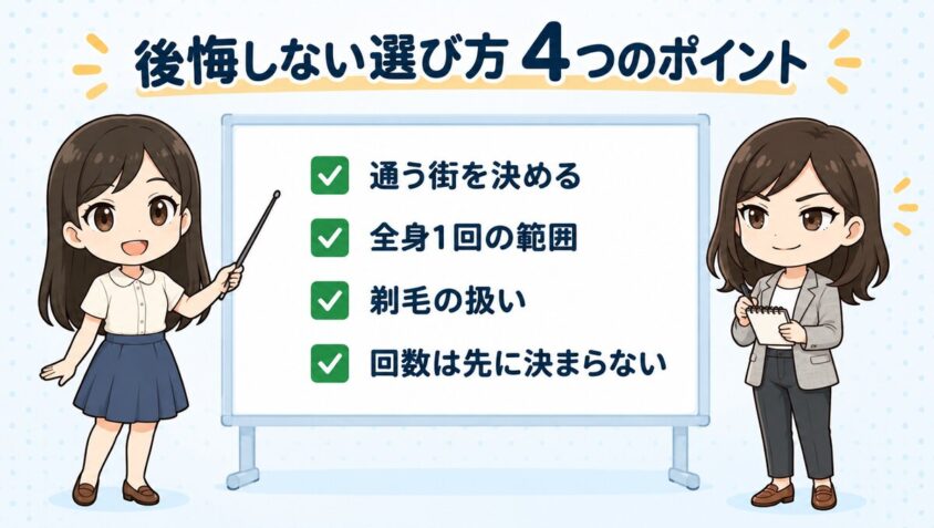 後悔しない選び方 4つのポイント