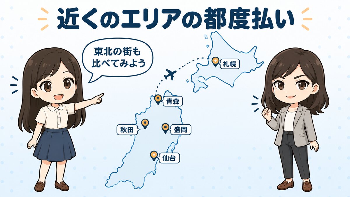 近くのエリアの都度払い