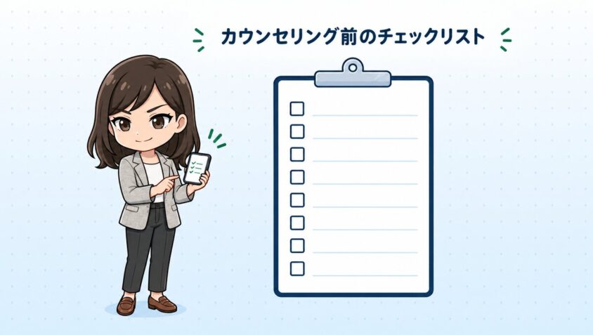 カウンセリング前のチェックリスト