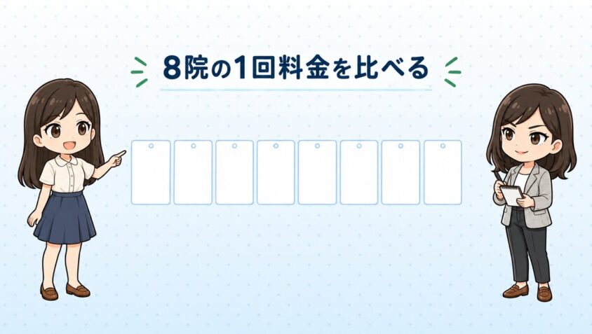 8院の1回料金を比べる