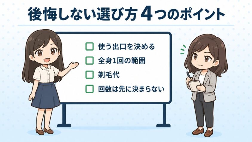 後悔しない選び方 4つのポイント