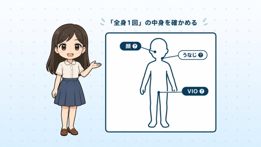 「全身1回」の中身を確かめる